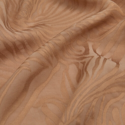 All Seasons Cinnamon Zebra Print Monogram Scarf