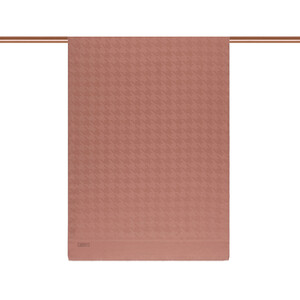 All Seasons Copper Houndstooth Patterned Monogram Scarf - Thumbnail
