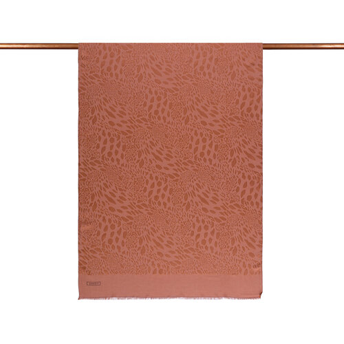 All Seasons Copper Vahra Print Monogram Scarf