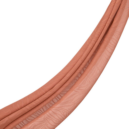 All Seasons Copper Zebra Print Monogram Scarf