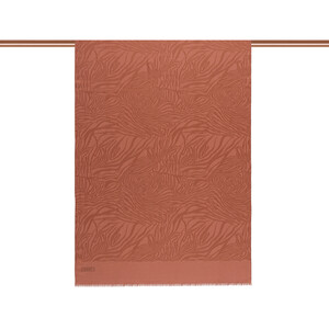 ipekevi - All Seasons Copper Zebra Print Monogram Scarf (1)