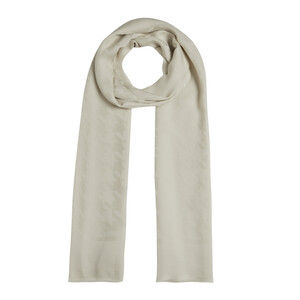 ipekevi - All Seasons Cream Houndstooth Patterned Monogram Scarf (1)