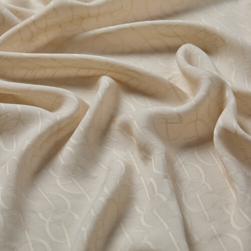 All Seasons Cream IE Monogram Scarf