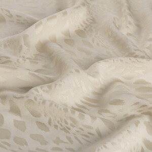 All Seasons Cream Vahra Print Monogram Scarf - Thumbnail