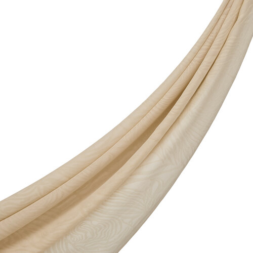All Seasons Cream Zebra Print Monogram Scarf