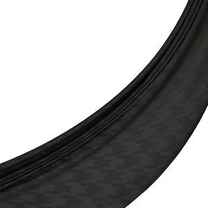 All Seasons Dark Charcoal Houndstooth Patterned Monogram Scarf - Thumbnail