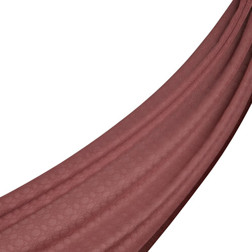 All Seasons Dry Rose Monogram Scarf
