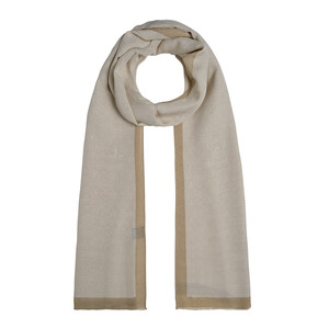 ipekevi - All Seasons Ecru Monogram Scarf (1)