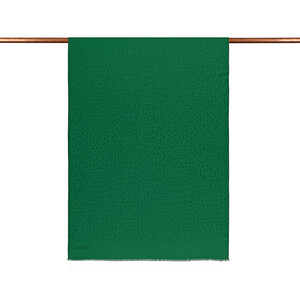 ipekevi - All Seasons Emerald Leopar Print Monogram Scarf (1)