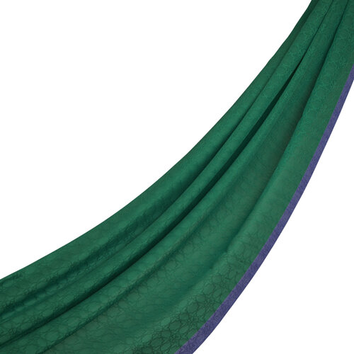 All Seasons Emerald Monogram Scarf