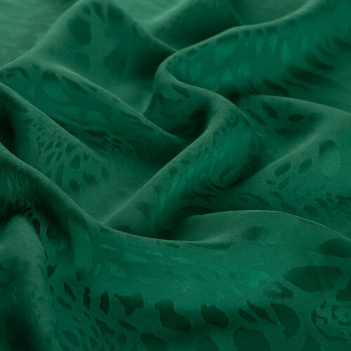 All Seasons Emerald Vahra Print Monogram Scarf