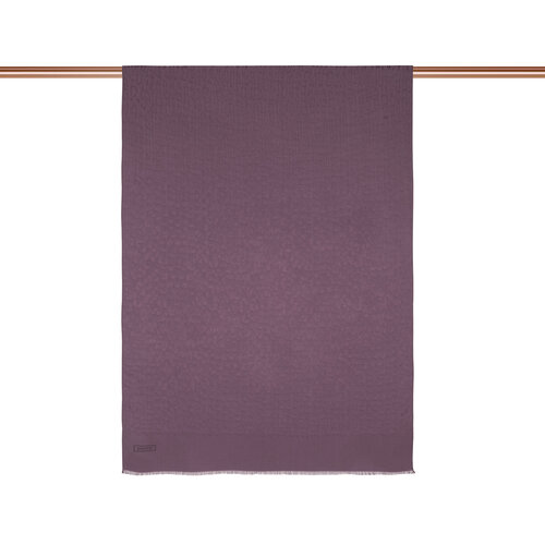All Seasons Fig Purple Leopar Print Monogram Scarf