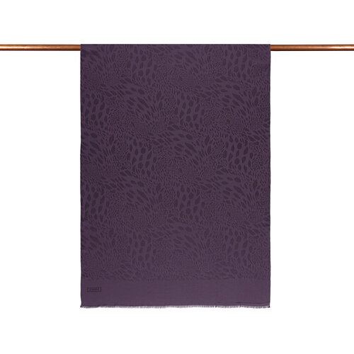 All Seasons Fig Purple Vahra Print Monogram Scarf