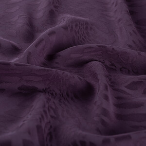 All Seasons Fig Purple Vahra Print Monogram Scarf - Thumbnail