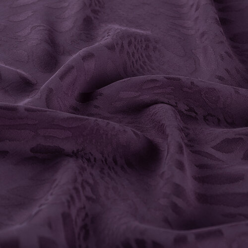 All Seasons Fig Purple Vahra Print Monogram Scarf