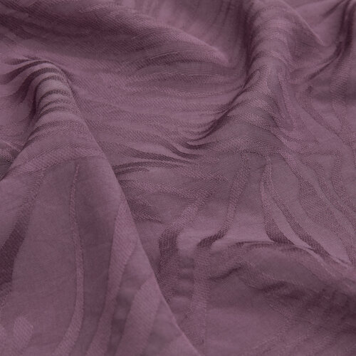 All Seasons Fig Purpple Zebra Print Monogram Scarf