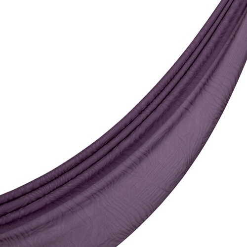 All Seasons Fig Purpple Zebra Print Monogram Scarf