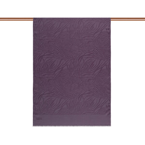 ipekevi - All Seasons Fig Purpple Zebra Print Monogram Scarf (1)
