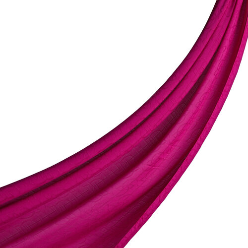 All Seasons Fuchsia IE Monogram Scarf