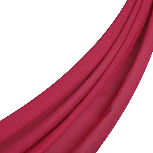 All Seasons Fuchsia Print Monogram Scarf