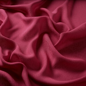 All Seasons Fuchsia Print Monogram Scarf - Thumbnail