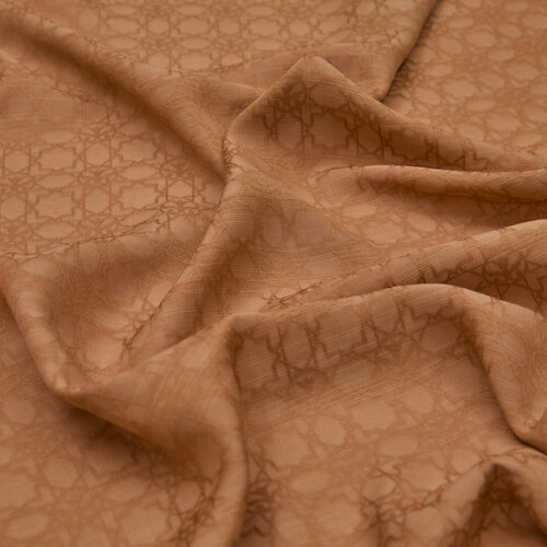 All Seasons Honey Foam Monogram Scarf
