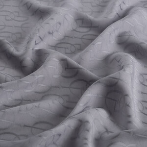 All Seasons Ice Blue IE Monogram Scarf - Thumbnail