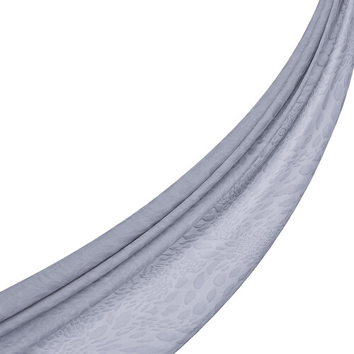 All Seasons Ice Blue Vahra Print Monogram Scarf
