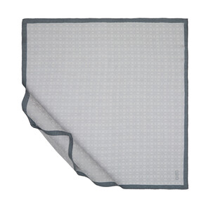 All Seasons Ice White Cheetah Monogram Scarf - Thumbnail