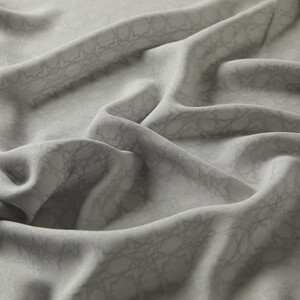 All Seasons Ice White Cheetah Monogram Scarf - Thumbnail