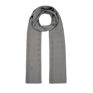 ipekevi - All Seasons Ice White Houndstooth Patterned Monogram Scarf (1)