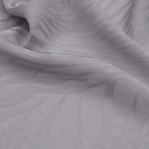 All Seasons Ice White Zebra Print Monogram Scarf