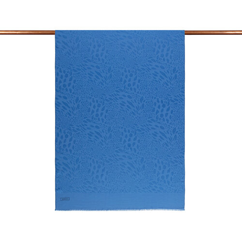 All Seasons Indigo Vahra Print Monogram Scarf