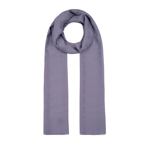 All Seasons Lilac Houndstooth Patterned Monogram Scarf - Thumbnail