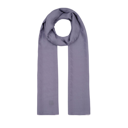 All Seasons Lilac Houndstooth Patterned Monogram Scarf