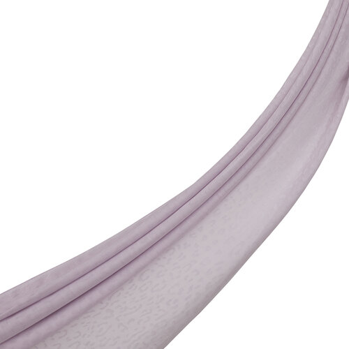 All Seasons Lilac Leopar Print Monogram Scarf