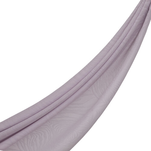 All Seasons Lilac Zebra Print Monogram Scarf