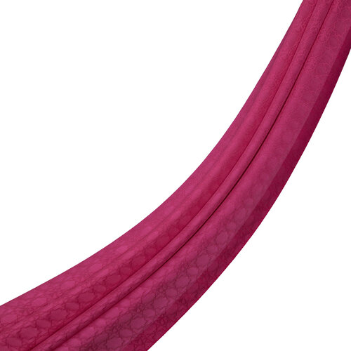 All Seasons Magenta Monogram Scarf