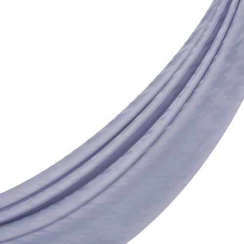 All Seasons Metalic Blue Houndstooth Patterned Monogram Scarf