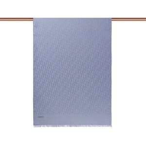ipekevi - All Seasons Metalic Blue IE Monogram Scarf (1)