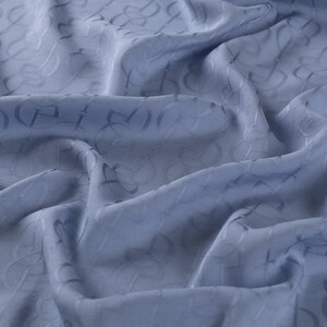 All Seasons Metalic Blue IE Monogram Scarf - Thumbnail