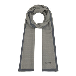 ipekevi - All Seasons Metalic Silver Monogram Scarf (1)