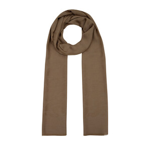 ipekevi - All Seasons Milky Coffee Paisley Monogram Scarf (1)