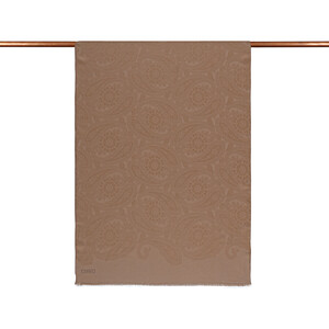 All Seasons Milky Coffee Sky Rose Print Scarf - Thumbnail