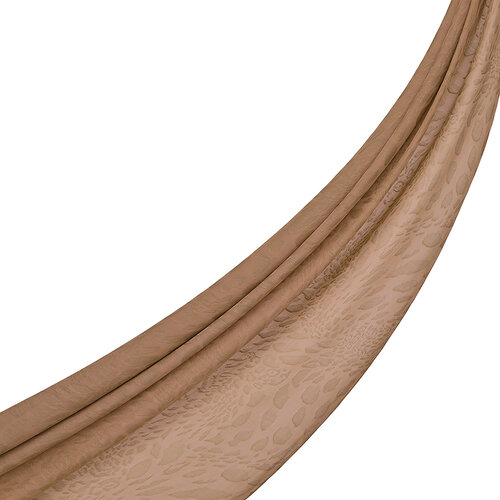 All Seasons Milky Coffee Vahra Print Monogram Scarf