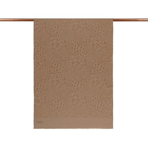 All Seasons Milky Coffee Vahra Print Monogram Scarf
