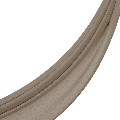 All Seasons Mink Leopar Print Monogram Scarf