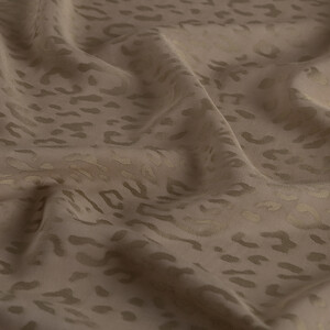 All Seasons Mink Leopar Print Monogram Scarf - Thumbnail