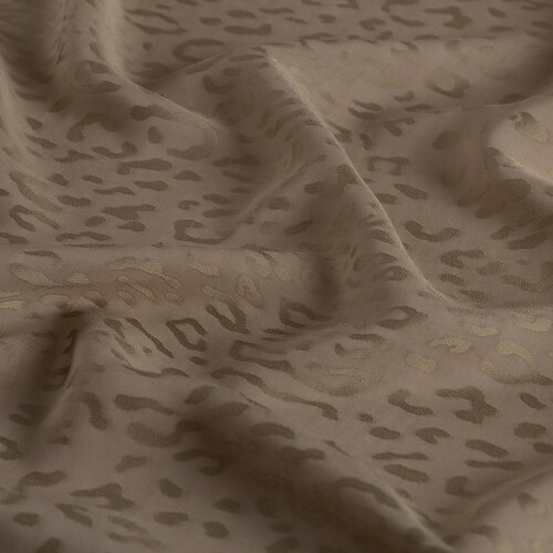 All Seasons Mink Leopar Print Monogram Scarf