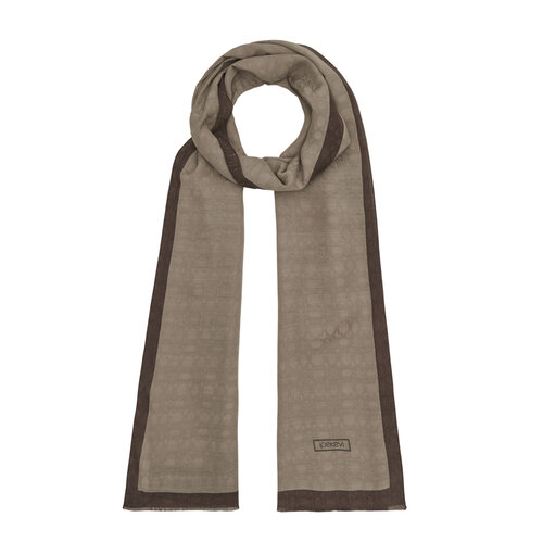 All Seasons Mink Monogram Scarf